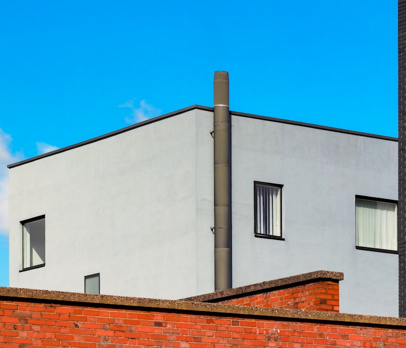 A rendered elevation under a clear sky